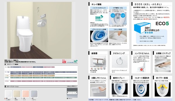 シャワートイレ　1F,2F共通
